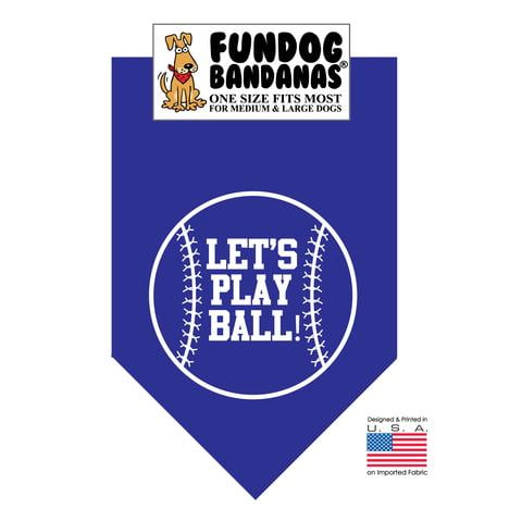 Lets Play Ball Baseball Over the Collar Dog Bandana Extra Extra Small Lets Play Ball Baseball Over the Collar Dog Bandana Extra Extra Small